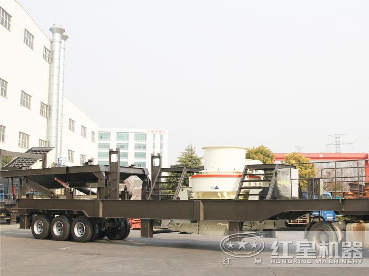 移動(dòng)柴油打砂機(jī)，可一鍵智能操作，液壓控制