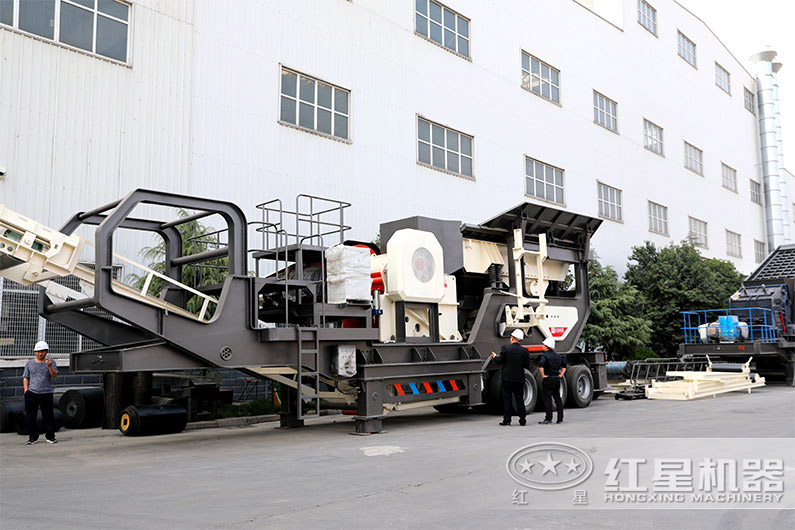 顎式移動磕石機，石頭粗碎更給力