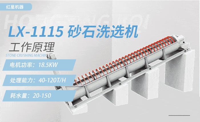 Lx-1115砂石洗選機(jī)，產(chǎn)量：40-120t/h