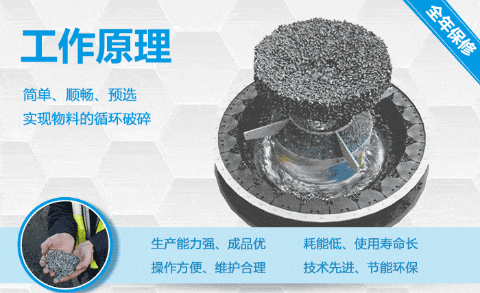 沖擊式制砂機破碎粒度均勻，粒形好看