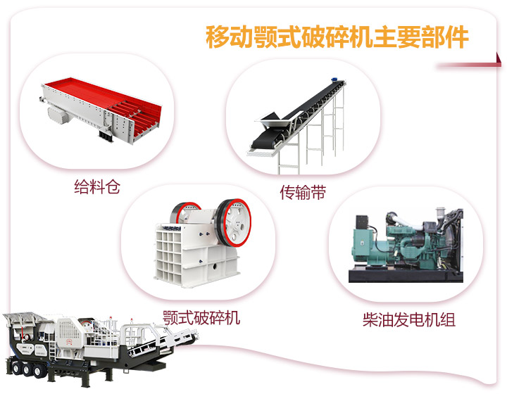 小型移動顎式破碎車一體式生產(chǎn)，占地面積小