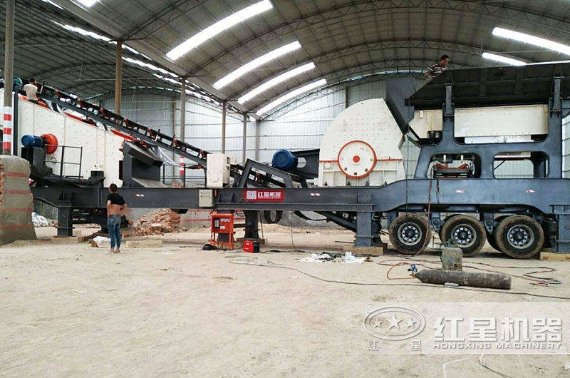 移動式錘破機占地面積小，減少投入成本5%