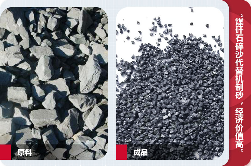 煤矸石碎沙，級(jí)配合理，代替機(jī)制砂