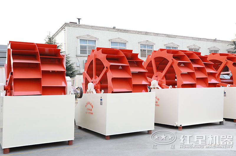 山沙洗砂機圖片，雙輪、三輪